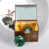 1.85'' Cloisonne Health Hand Balls Carved Panda Pattern Exercise Stress Balls Craft Collection BS158 (L, Green) view 4