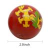 1.85'' Cloisonne Health Hand Balls Carved Dragon and Phoenix Pattern Exercise Stress Balls Craft Collection BS151(L, red) view 2