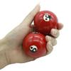 1.85'' Cloisonne Health Hand Balls Carved Dragon and Phoenix Pattern Exercise Stress Balls Craft Collection BS151(L, red) view 3