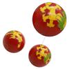 1.85'' Cloisonne Health Hand Balls Carved Dragon and Phoenix Pattern Exercise Stress Balls Craft Collection BS151(L, red) view 4