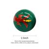 1.5'' Chinese Baoding Balls Healthy Massage Handballs Exercise Stress Balls with Chimes Carved Dragon & Phoenix Pattern Collection BS149 (S, Green) view 2