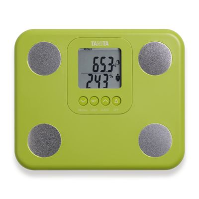 TANITA BC-730 Lightweight Compact Innerscan Body Composition Monitor Easy to Read Display 9 Measurements Green