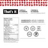 That's it. Apples + Cherry 100% Natural Real Fruit Bar, Best High Fiber Vegan, Gluten Free Healthy Snack, Paleo for Children & Adults, Non GMO Sugar-Free, No preservatives Energy Food, 12 Count (Pack of 1) view 2