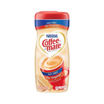 Coffee Mate 30622 The Original Fat Free 16 oz. Coffee Creamer (Pack of 2); Stir in the Rich, Indulgent Taste Anytime for a Classic Cup That's Non-dairy, Lactose-Free, Cholesterol-Free & Gluten-Free