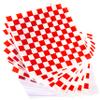 Avant Grub Deli Paper 300 Sheets. Turn Your Backyard Cookout Party into a Classic Drive-In with Red & White Checkered Food Wrapping Papers. Grease-Resistant 12x12 Sandwich Wrap Prevents Food Stains! view 1