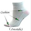 Yomandamor Women's 5 Pairs Non-Binding Cotton Ankle Diabetic/Dress Socks with Seamless Toe and Cushion Sole view 3