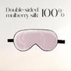 ZIMASILK 100% Mulberry Silk Sleep Mask with Adjustable Strap, Super-Smooth Soft Natural Silk Eye Mask for Sleep, Multiple Color Options (Pink) view 3