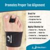 BioSkin Hammer Toe Straightener - Patented Toe Corrector for Women & Men, Corrector for Crooked or Curled Toes, Dorsal Drift, Floating Toes, Foot Pain Relief, 1 Compression Foot Wrap & 2 Toe Straps view 2