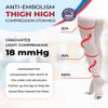 ITA-MED Anti-Embolism Thigh High Stockings for Men & Women, 18 mmHg Light Compression w/ inspection opening, Medical Orthopedic Support for Varicose Veins, Edema, Swelling, Soreness, Pains, & Aches view 2