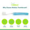 NIMBUS NIMBY Kid's Extra Soft Toothbrushes for Sensitive Teeth and Receding Gums, Periodontist Design Plaque Remover Travel Toothbrush, Individually Wrapped (4 Pack, Colors May Vary) view 4