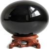 Mina Heal Black Obsidian Crystal Ball for Meditation, Feng Shui, Crystal Healing, and Scrying  Authentic Natural Obsidian Sphere for Energy Work view 1