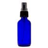 2 fl oz Cobalt Blue Glass Bottle with Black Spray Cap (Single) view 1