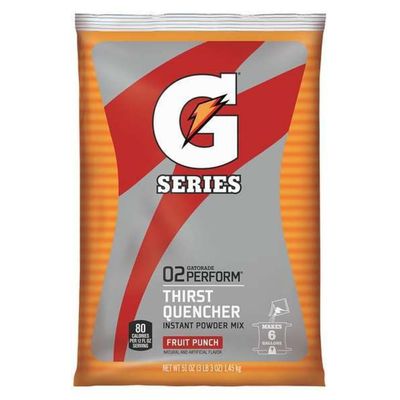 Gatorade Thirst Quencher Powder Fruit Punch, 51 oz Bag Makes 6 Gallons