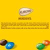 M&M'S Almond Chocolate Candy, Share Size 2.83 oz Bags, Pack of 18, Bulk Chocolate Candy Individually Wrapped view 3