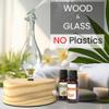 ArOmis Premium Glass Essential Oils Nebulizer - Waterless Diffuser for Aromatherapy - Handmade Oil Diffuser, Wooden Base, No Plastic, No Heat, No Battery, No LEDs - Solum Lux Merus view 2