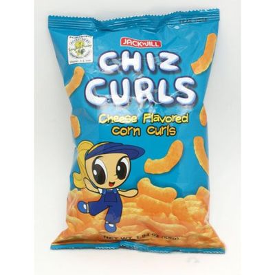 Jack n Jill Chiz curls cheese flavored 55g (Pack of 10)