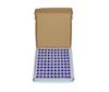 100pcs 2mL (5/8 dram) Purple Glass Stainless Steel Roller Bottle 2cc Purple Sample Vial Small Essential Oil Bottle Travel Must + one 7 Chakra Bracelet with Lava Beads for essential oil diffusing view 2