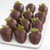 A Gift Inside 12 Dreamy Dark Chocolate Covered Strawberries for Valentine's Day, Birthday, Thank You view 2