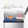 simplehuman Code V 60 Count, Genuine Custom Fit Liners, Drawstring Trash Bags in Dispenser Packs, 16-18 Liter / 4.2-4.8 Gallon, Clear view 4