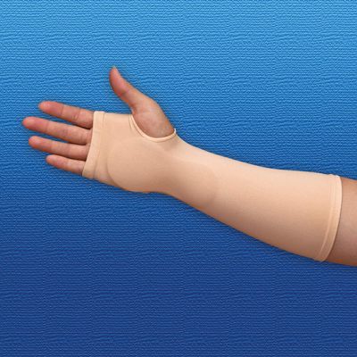 Silipos 14135 Carpel Gel Sleeve - [Left], Large Hypoallergenic Compression Tube with Medical Grade Mineral Oil Gel. Arm & Ankle Supports