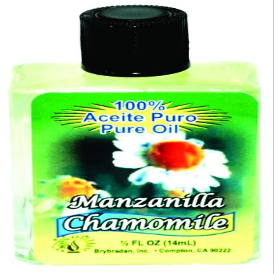 6 PIECES BRYBRADAN CHAMOMILE PURE OIL - MANZANILLA ACEITE PURO  FL.OZ. (14.7 ML)