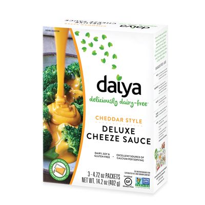 Daiya Cheddar Cheese Sauce, Dairy Free Vegan Cheese Sauce, 14.2 Ounce (Pack of 8)