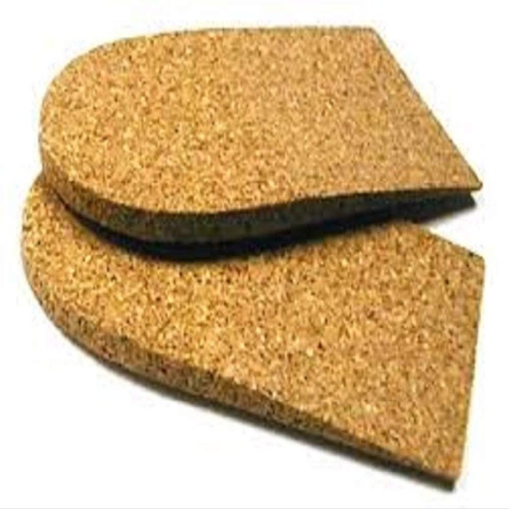 1/8" (3 mm) Heel Lift, Rubber Cork, Large (3" Wide) 1 Pair