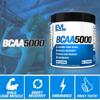 Evlution EVL BCAAs Amino Acids Powder - BCAA Powder Post Workout Recovery Drink and Stim Free Pre Workout Energy Drink Powder - 5g Branched Chain Amino Acids Supplement for Men - Unflavored Powder view 4