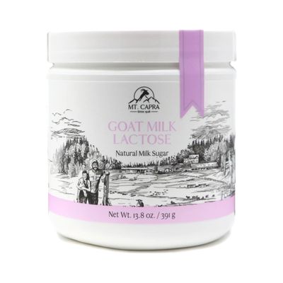 Mt. Capra Goat Milk Lactose | Natural Milk Sugar from Goat Milk Whey | Low Glycemic | Add to Coffee, Baked Goods, Smoothies, and Yogurt, Key Ingredient to Milk Stout | 97 Servings 13.8 oz