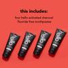 hello Activated Charcoal Epic Teeth Whitening Fluoride Free Toothpaste, Fresh Mint and Coconut Oil, Vegan, SLS Free, Gluten Free and Peroxide Free, 4 Ounce (Pack of 4) view 2