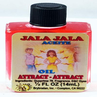 12 Pieces BRYBRADAN Attract Attract Spiritual Oil JALA JALA ACEITE ESPIRITUAL -1/2 FL OZ 14.7ML