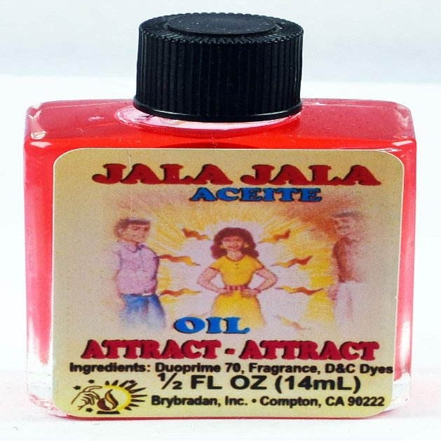 12 Pieces BRYBRADAN Attract Attract Spiritual Oil JALA JALA ACEITE ESPIRITUAL -1/2 FL OZ 14.7ML