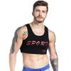 IYUNYI Men's Neoprene Brace Vest Chest Support Strap Protective Gear Fitness Sports Injury Prevention and Recovery (L) view 1
