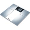 Beurer BF70 Body Fat Scale, Weight, Water & More, Smart Digital Scale for Full Body Analysis, BMI & Calorie Display, App Sync via Bluetooth, User Recognition, 8 Memory Spaces, Grey view 1
