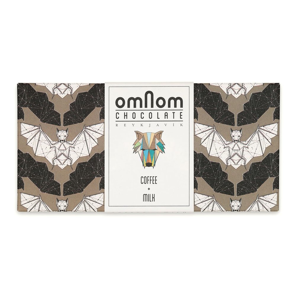 Coffee + Milk - 60gr Icelandic Bean To Bar Chocolate by Omnom Chocolate