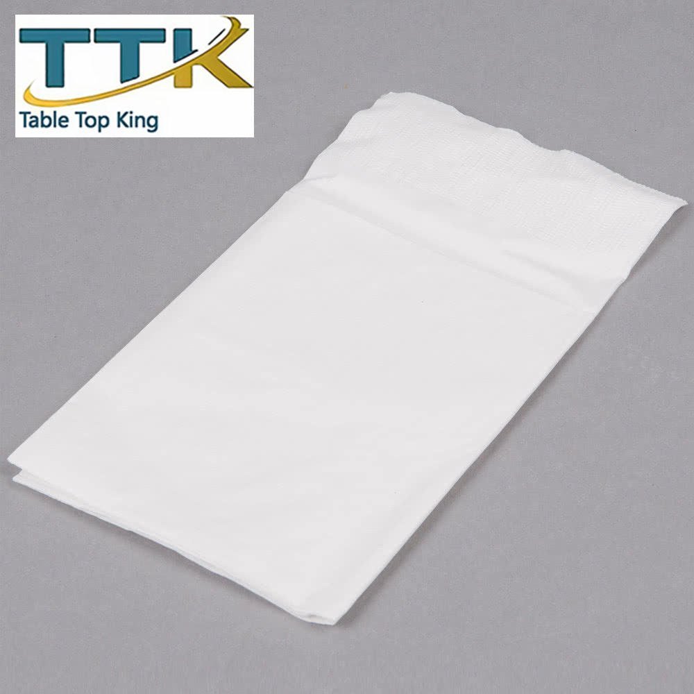 15" x 17" 2-Ply White Dinner Napkin - 3000/Case by TableTop king