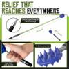 Cactus Scratcher Extendable Telescopic Back Scratcher - Extends 25" Long Double Sided Retractable Scratching Tool for Hand, Neck, Head, and Body - Universal Gift for Family, Pets, and Friends, Blue view 3