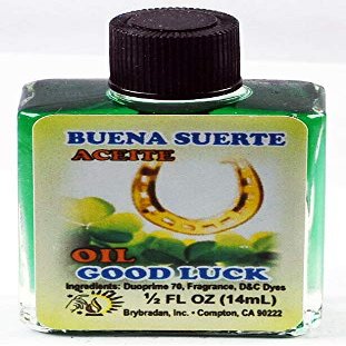 12 Pieces BRYBRADAN Good Luck Spiritual Oil Buena Suerte ACEITE ESPIRITUAL -1/2 FL OZ 14.7ML