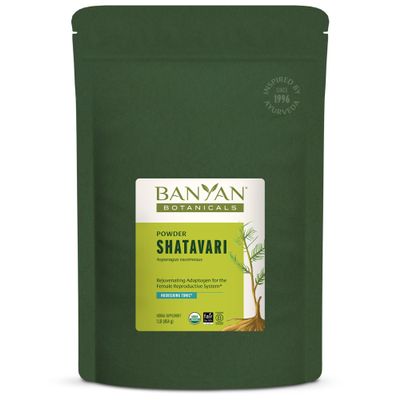 Banyan Botanicals Shatavari Powder Organic Asparagus Racemosus Root Powder Rejuvenating Adaptogen Tonic That Supports a Healthy Reproductive System* 1 lb. Non-GMO Sustainably Sourced Vegan