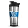 Ice Shaker Insulated Stainless Steel Shaker Bottle | 26oz, Stainless Steel | Cold for 30+ Hours | Insulated Cup with Twist-on Agitator | Odor-Free Bottle for Protein Shakes, Water, Cocktails view 1
