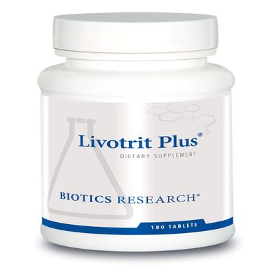 Biotics Research Livotrit Plus Liver Cleanse and Detox Support Supplement Natural Non GMO Herbal Blend with Milk Thistle 180 Tablets