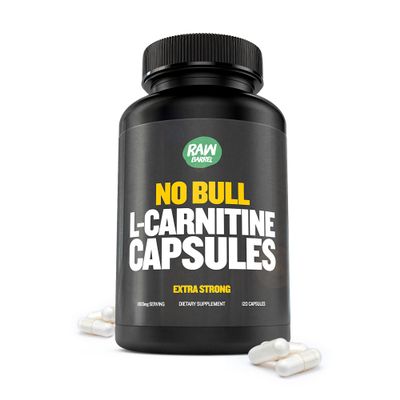 Raw Barrel - No Bull L-Carnitine Supplement, Pure Keto-Friendly L-Carnitine L-Tartrate Capsules for Improved Cognitive Function & Focus for Women and Men, L Carnitine Capsules, 500mg