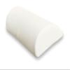 Deluxe Comfort Half Moon / Cylinder Memory Foam Pillow - Therapeutic Back and Knee Pain Relief - Long Lasting Memory Foam - Supportive Contour - Bed Pillow, White view 1