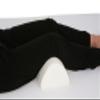 Deluxe Comfort Half Moon / Cylinder Memory Foam Pillow - Therapeutic Back and Knee Pain Relief - Long Lasting Memory Foam - Supportive Contour - Bed Pillow, White view 4