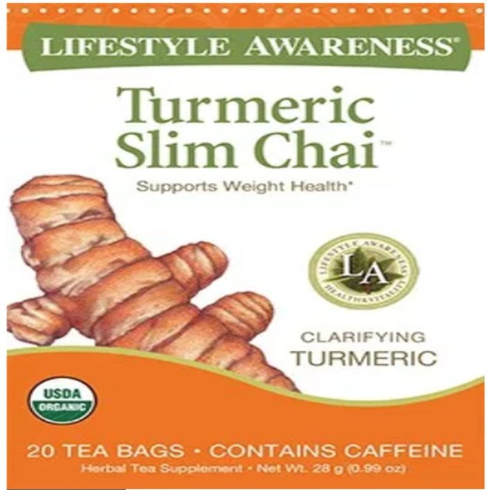 Lifestyle Awareness Turmeric Slim Chai, 20 Tea Bags