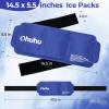 Ice Pack Wrap for Injuries: Ohuhu 2 Pack Reusable Ice Packs with Wrap Hot Cold Therapy Gel Ice Pack Adjustable Flexible for Shoulders Wrists Knee Back Neck Legs Hip Aches Injury Pain Relief view 2