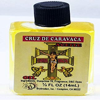 12 Pieces BRYBRADAN Cross of CARAVACA Spiritual Oil Cruz DE CARAVACA ACEITE ESPIRITUAL -1/2 FL OZ 14.7ML
