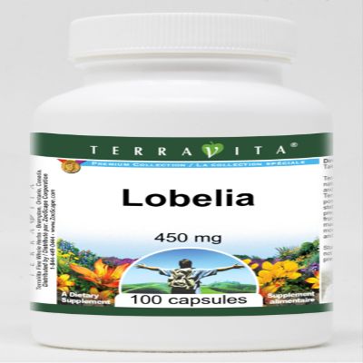 Lobelia - 450 mg (100 Capsules, ZIN: 512458) - 3 Pack