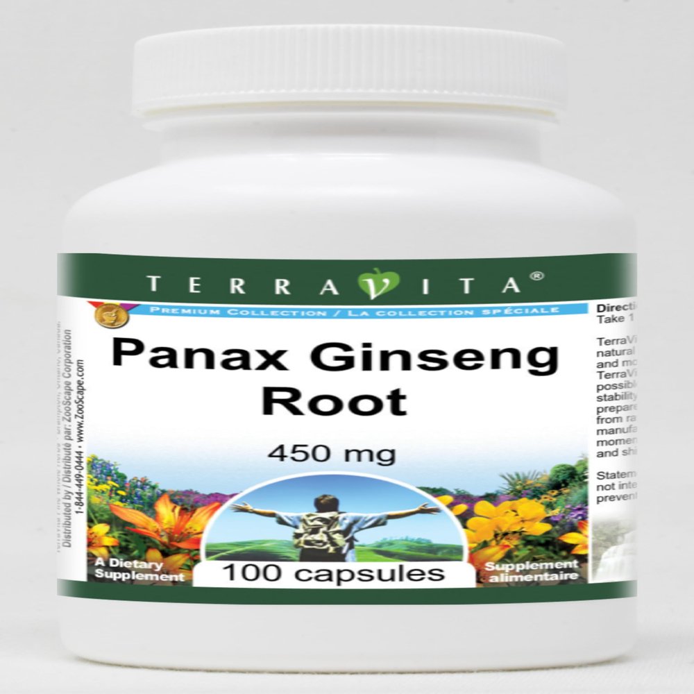 Panax Ginseng Root - 450 mg (100 Capsules, ZIN: 517253) - 3 Pack