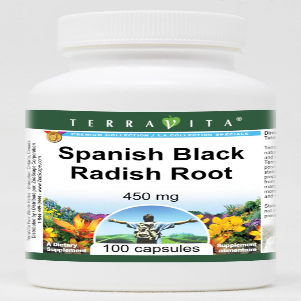 Spanish Black Radish Root - 450 mg (100 Capsules, ZIN: 510873) - 3 Pack